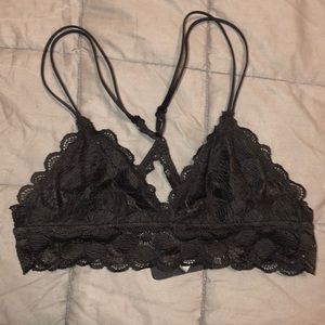 black bralette